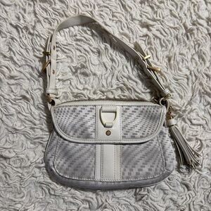 Cole Haan Genevieve Jacquard Canvas Leather Mini Purse